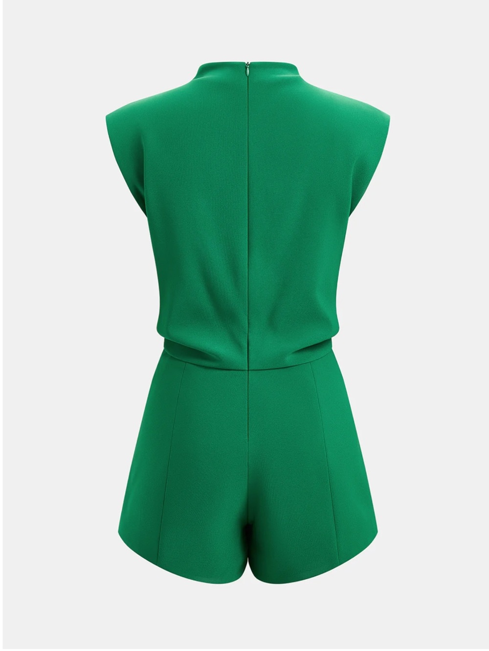 Commense Green Sleeveless High-Neck Romper - Picture 4 of 5
